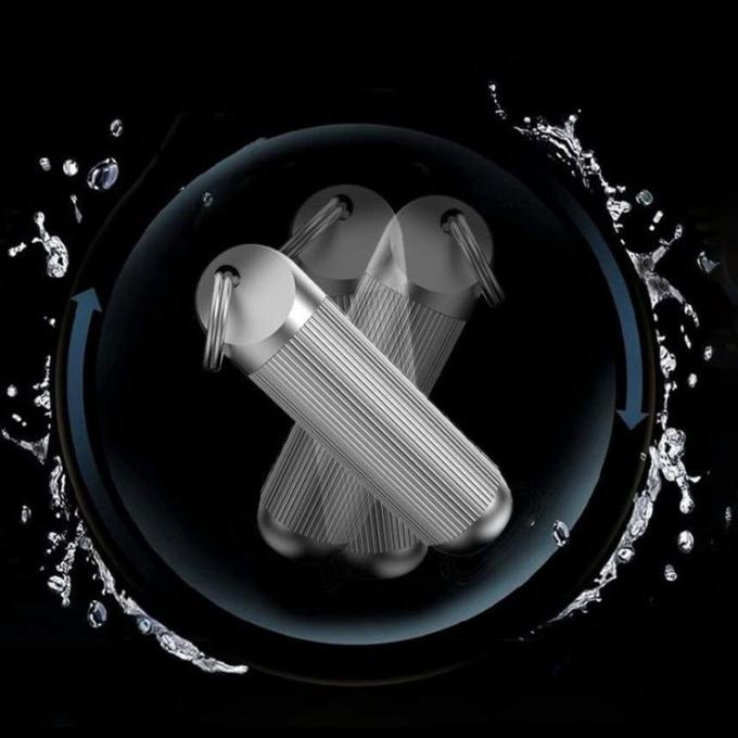 Llave impermeable de aluminio Ring Holder de la botella de caja de la caja de la píldora