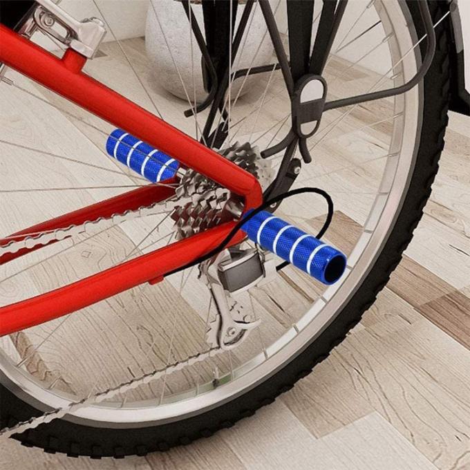 La bici BMX fija la aleación de aluminio que el pie antideslizante de la ventaja para la montaña que completaba un ciclo truco posterior cupo los árboles de 3/8 pulgada